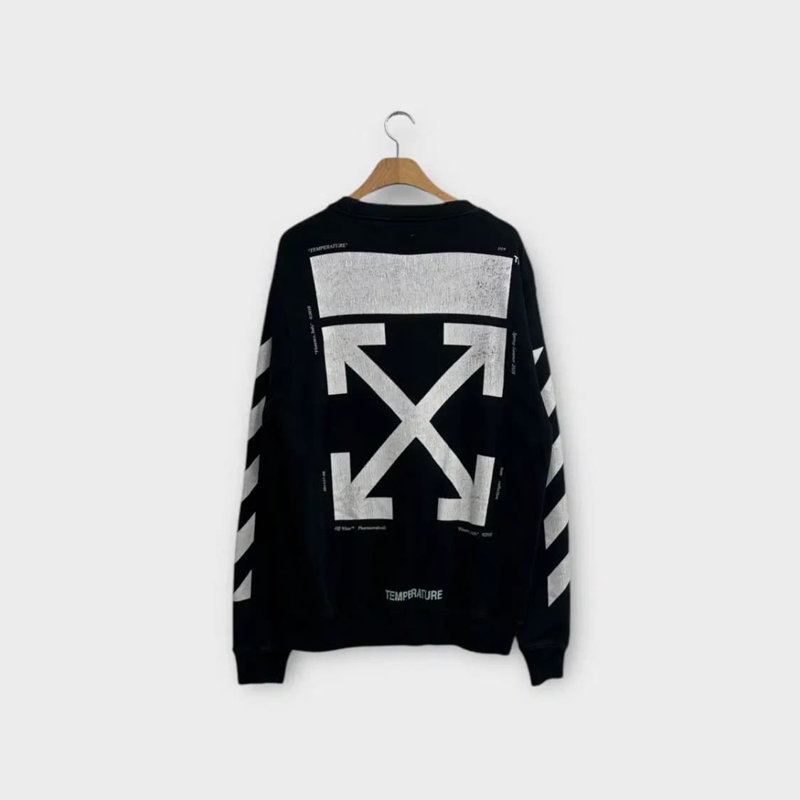 오프화이트  모나리자 애로우 맨투맨 S-L 상품이미지2