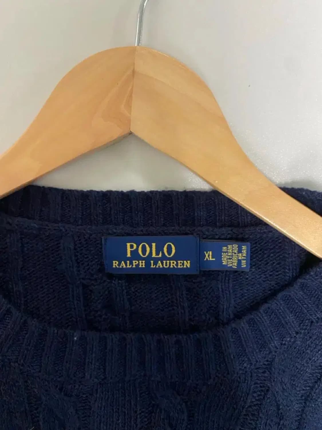 폴로 랄프로렌 케이블 네이비 니트 L 상품이미지4