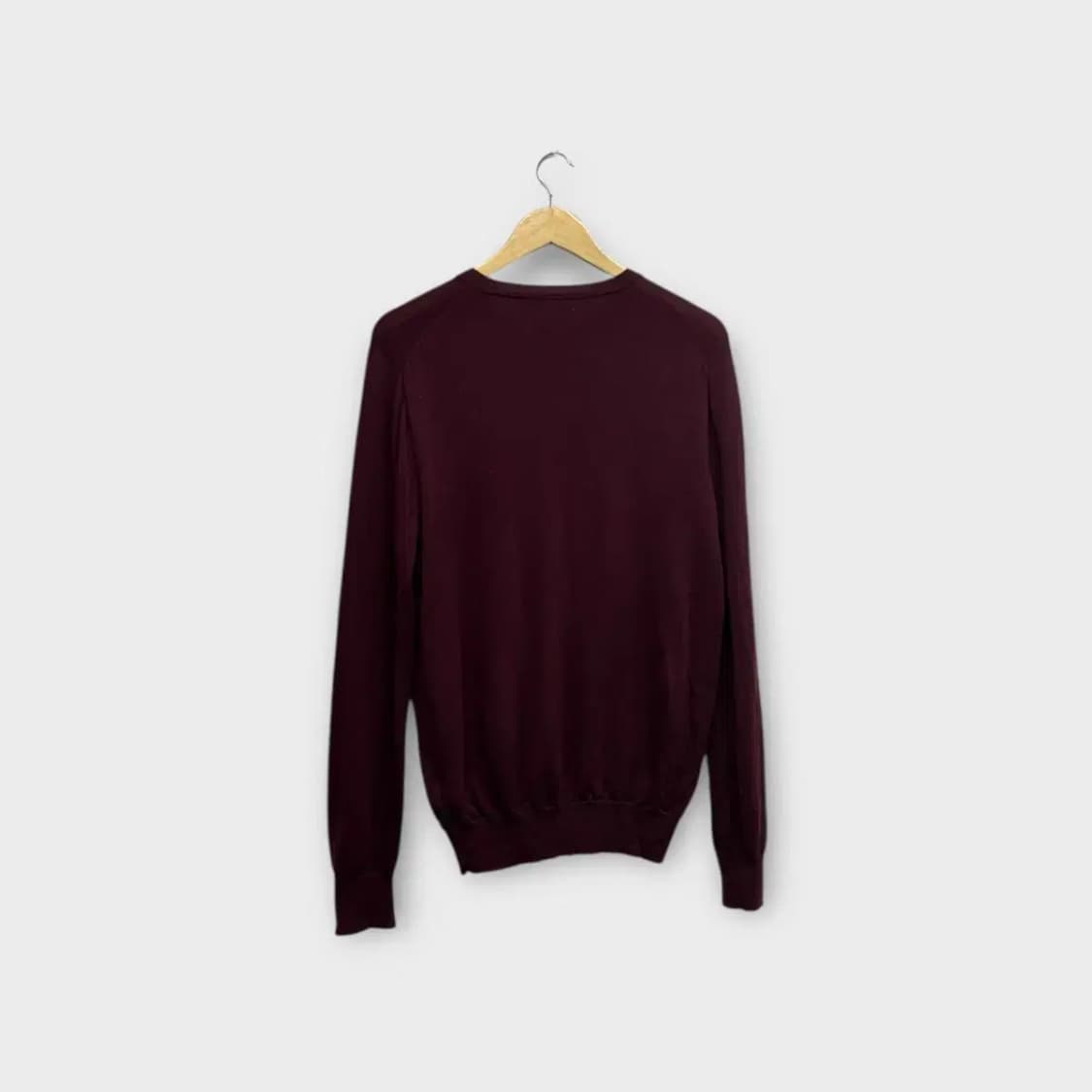 폴로 랄프로렌 와인색 니트 스웨터 S-M 상품이미지5