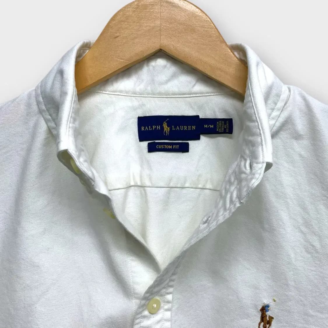 폴로 랄프로렌 옥스포드 화이트셔츠 M 상품이미지4