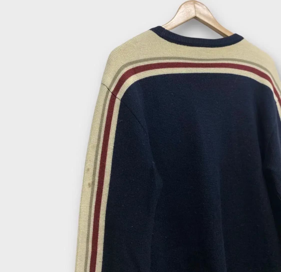 라코스테 네이비 스트라이프 니트 XL 상품이미지4