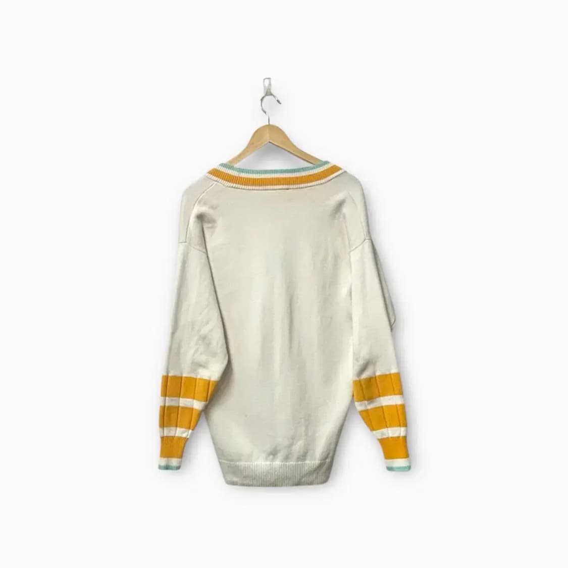 라코스테 컬러블록 V넥 스웨터 S-M 상품이미지4