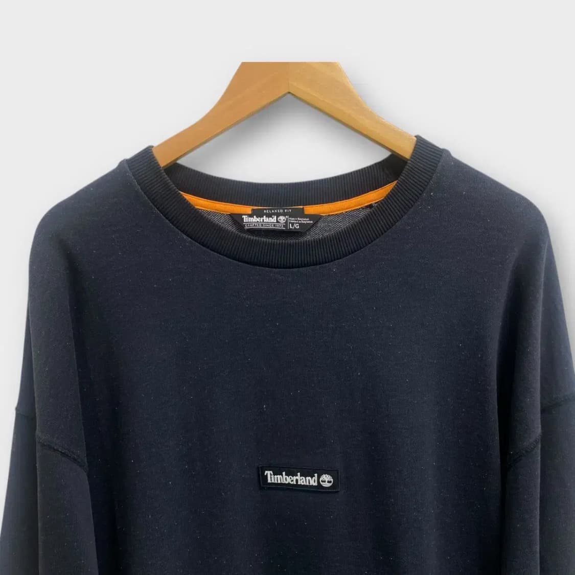 팀버랜드 로고 포켓 오버핏 맨투맨티 L-XL 상품이미지2