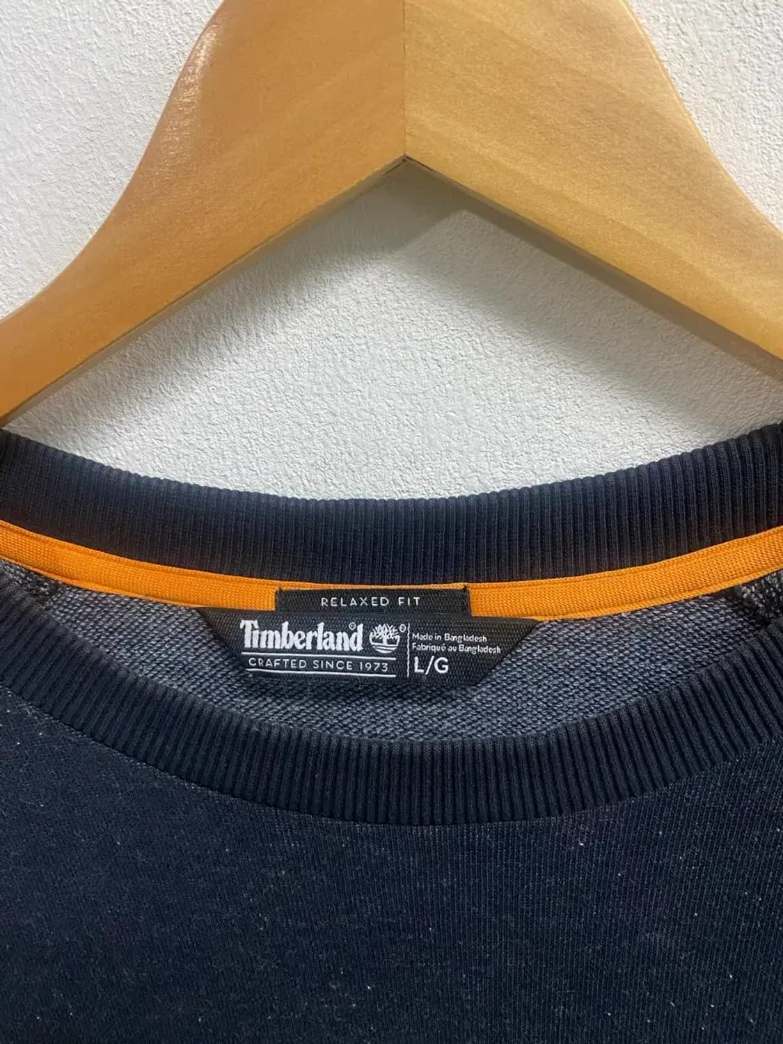 팀버랜드 로고 포켓 오버핏 맨투맨티 L-XL 상품이미지6