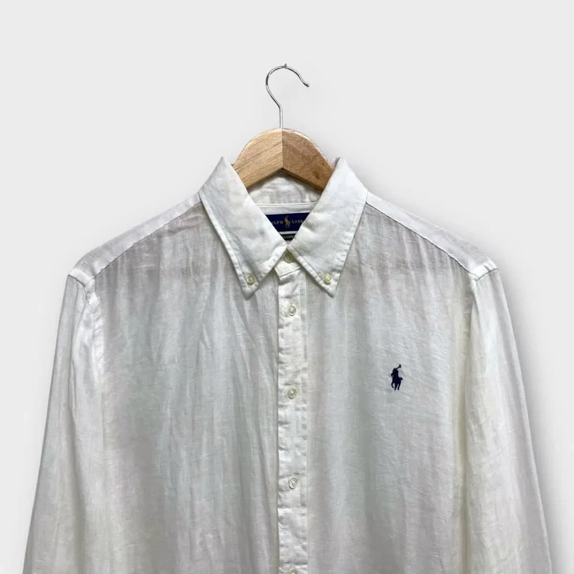 폴로 화이트 린넨셔츠 XL 상품이미지2