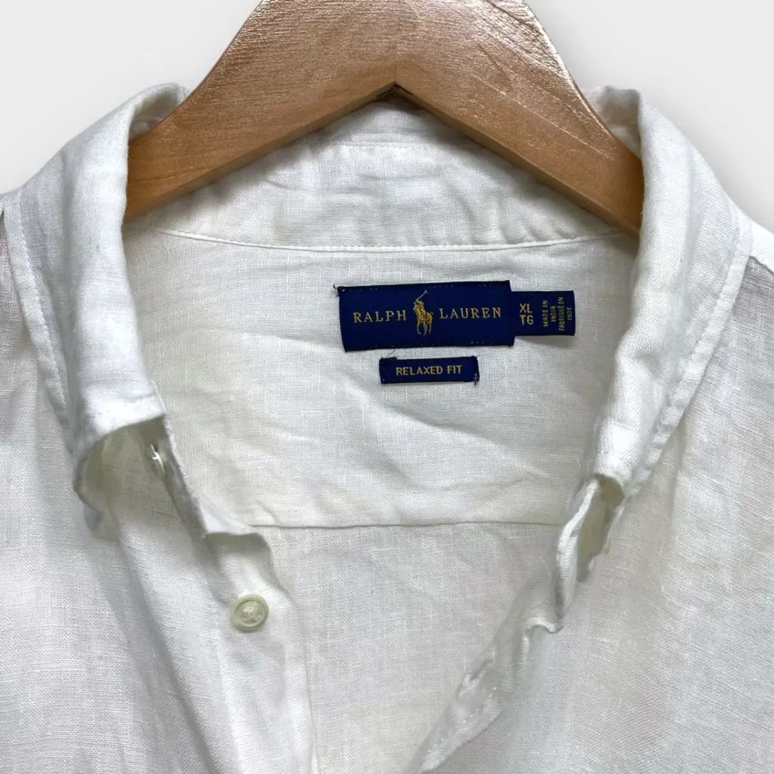 폴로 화이트 린넨셔츠 XL 상품이미지3