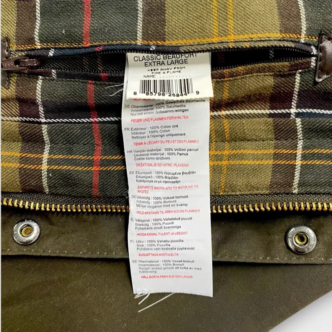 바버 Barbour 왁스 헌팅자켓 XL 상품이미지5