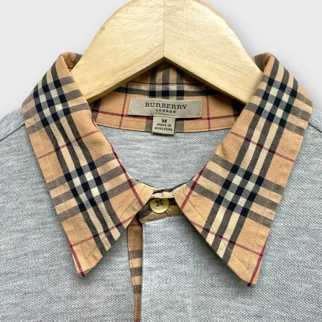 버버리 체크 포인트 카라티 M 상품이미지3