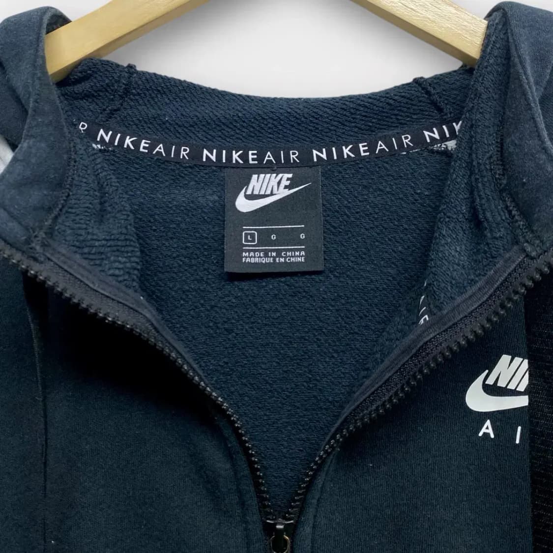 나이키 에어 블랙 후드집업 L 상품이미지4