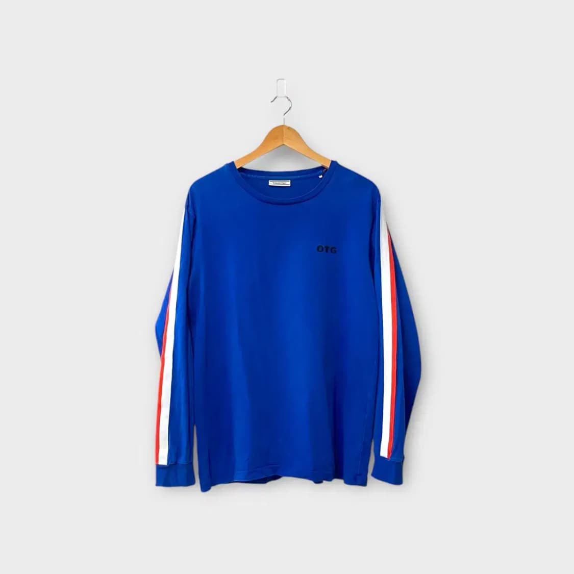 오니츠카타이거 블루 OTG 긴팔 티셔츠 M 상품이미지1