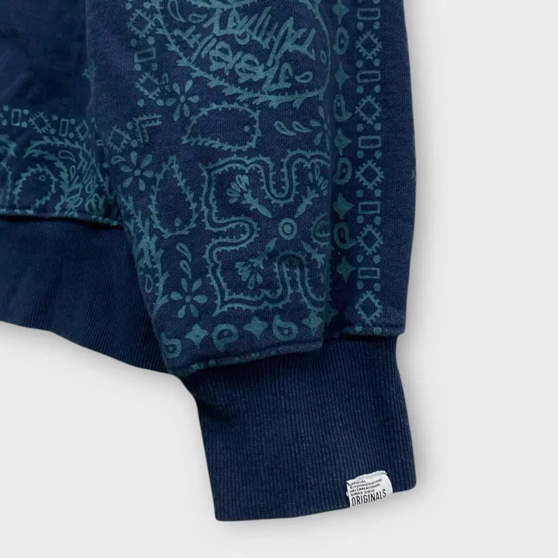 디스이즈네버댓 Bandana Zip Up Sweat Dark Blue 상품이미지7