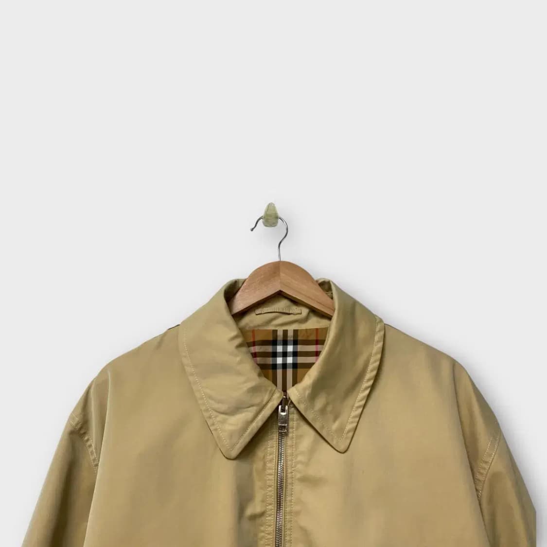 버버리 양면 리버시블 헤링턴 블루종 자켓XL 상품이미지4