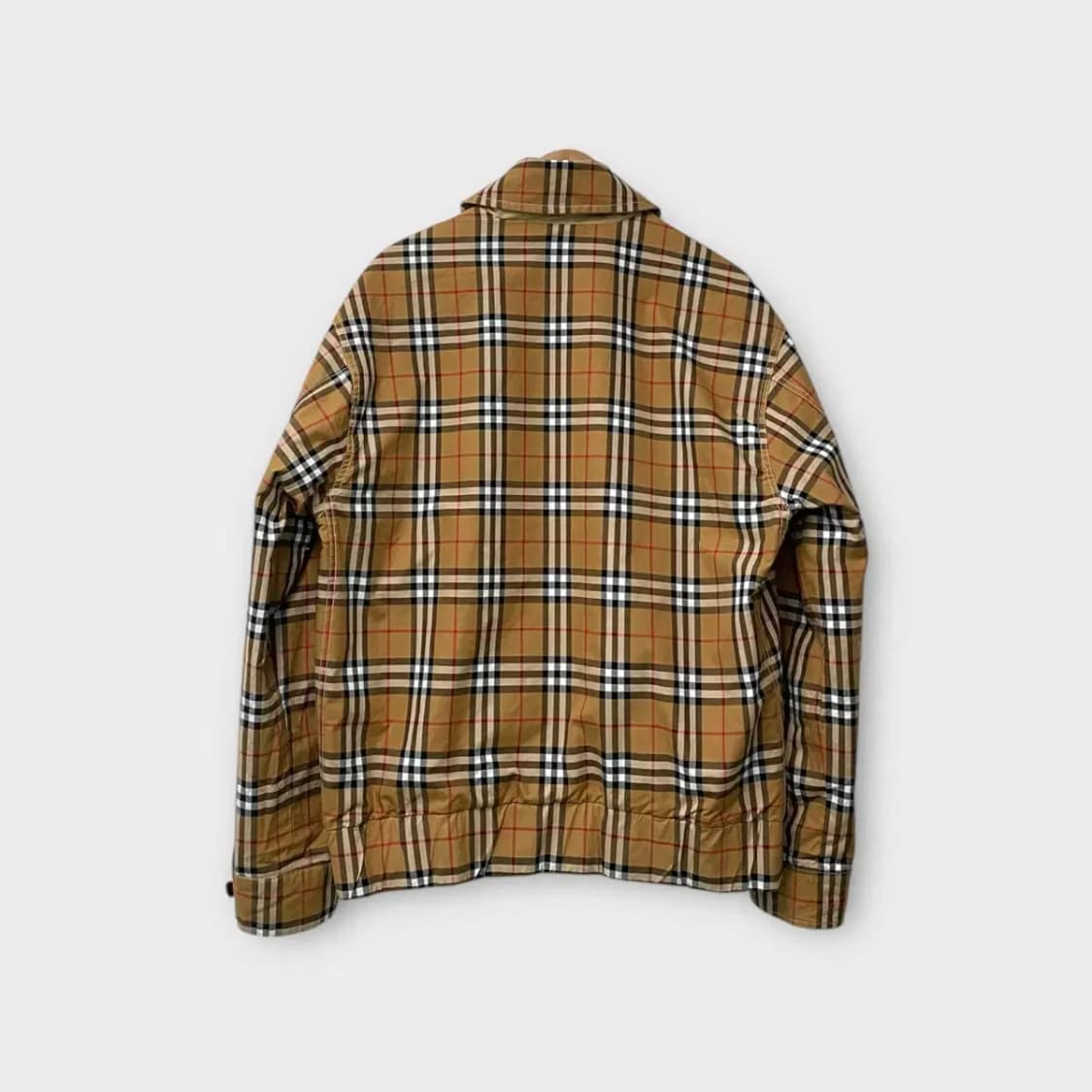 버버리 양면 리버시블 헤링턴 블루종 자켓XL 상품이미지7