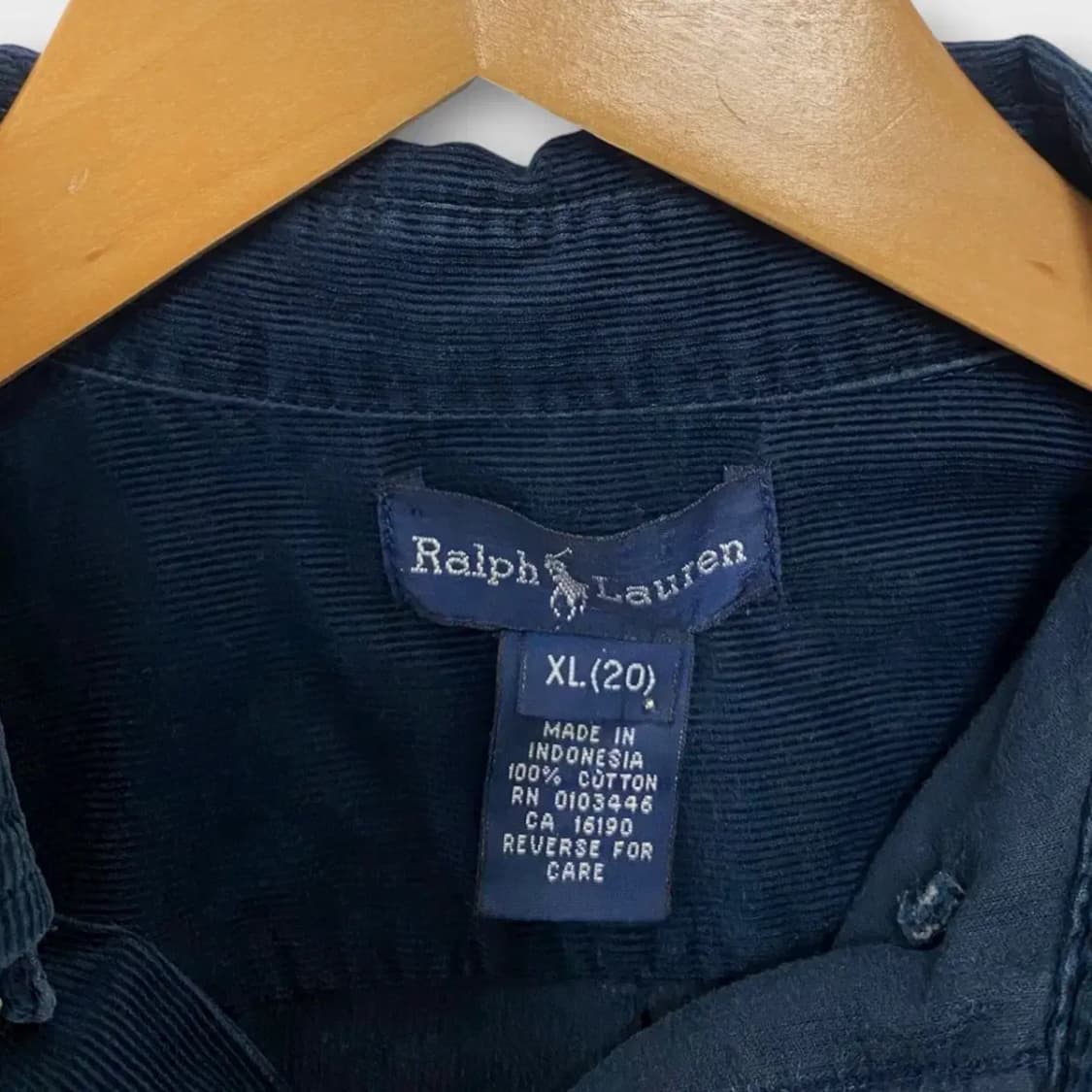 폴로 코듀로이 딥네이비 남방 XL 상품이미지4