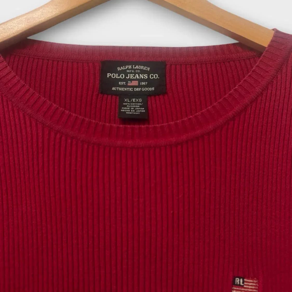 폴로진스 국기 니트 스웨터 XL 상품이미지6