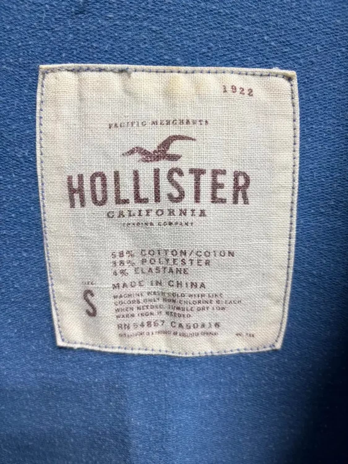 홀리스터 로고 마크 후드 집업 S 상품이미지4