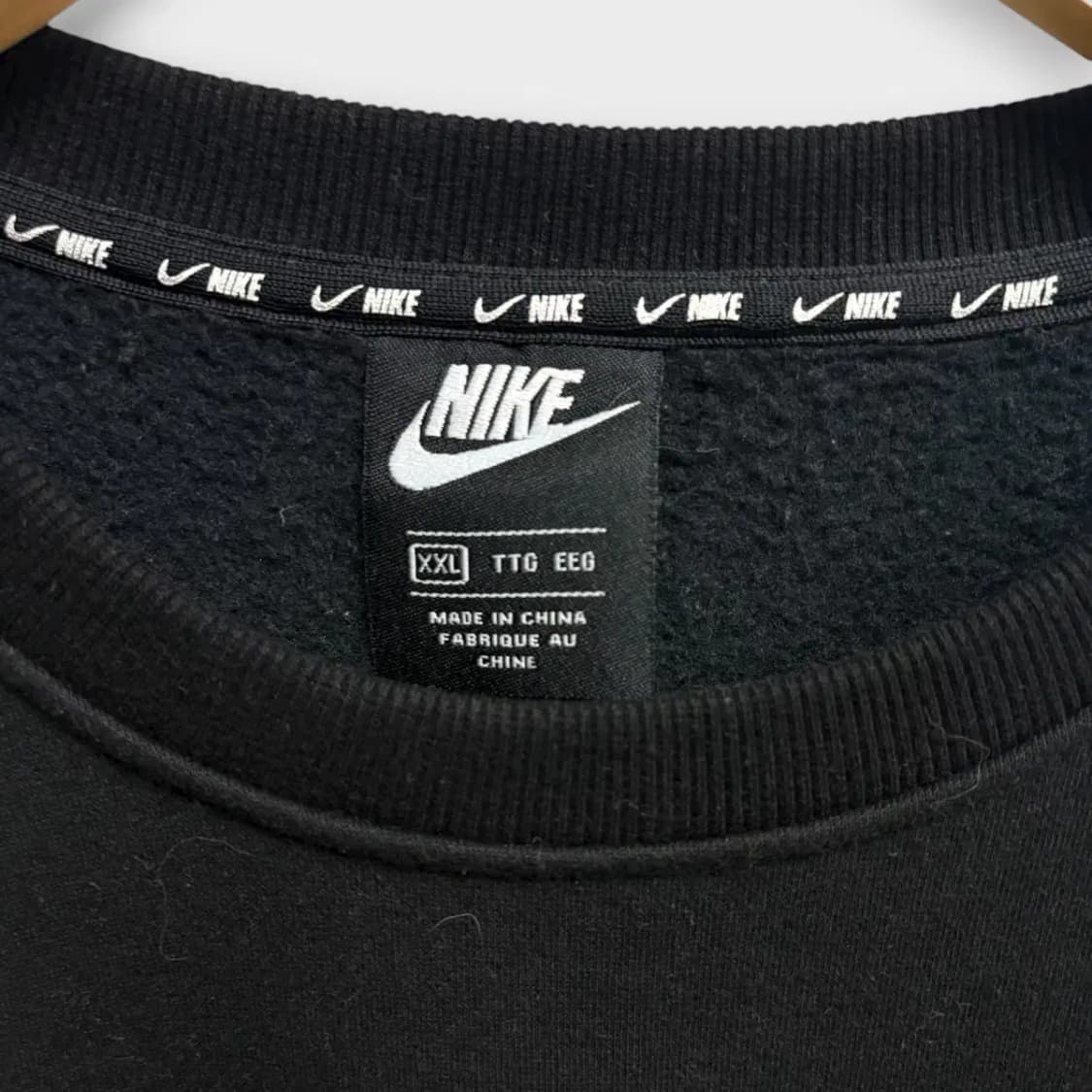 나이키 NIKE 로고 블랙 맨투맨 2XL 상품이미지5