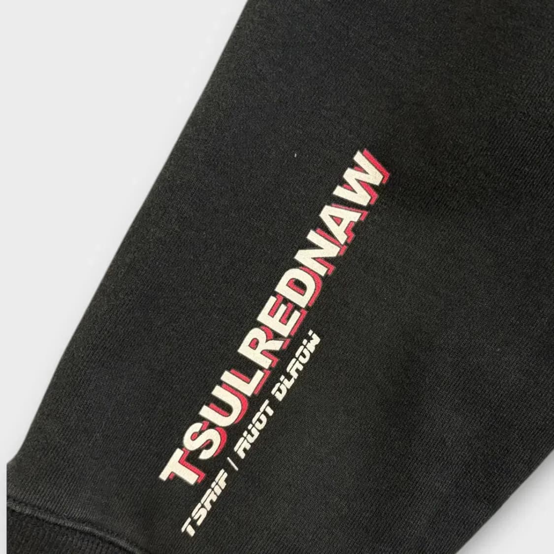 앤더슨벨 블랙 레터링 후드티 XL 상품이미지4