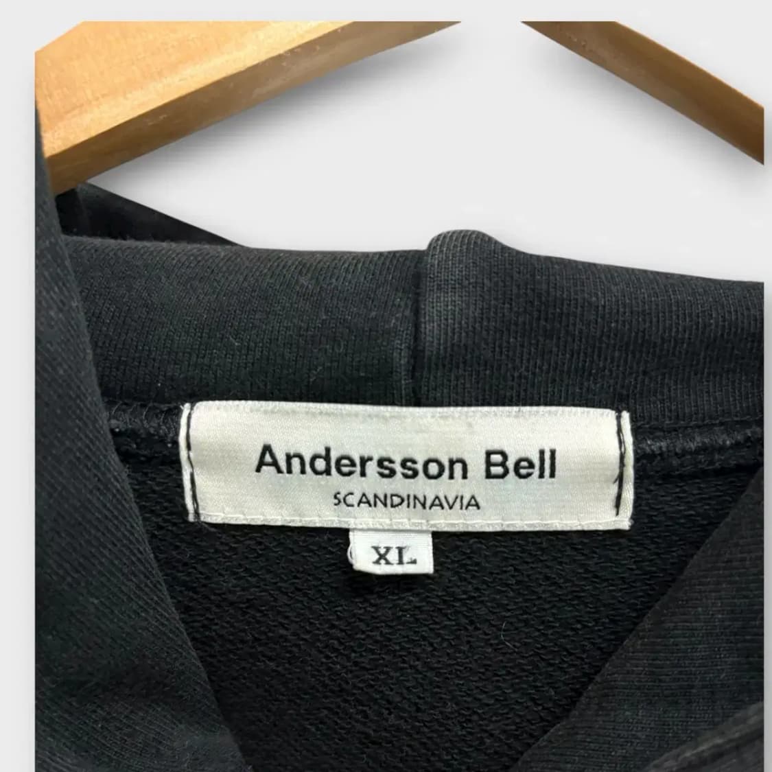 앤더슨벨 블랙 레터링 후드티 XL 상품이미지5