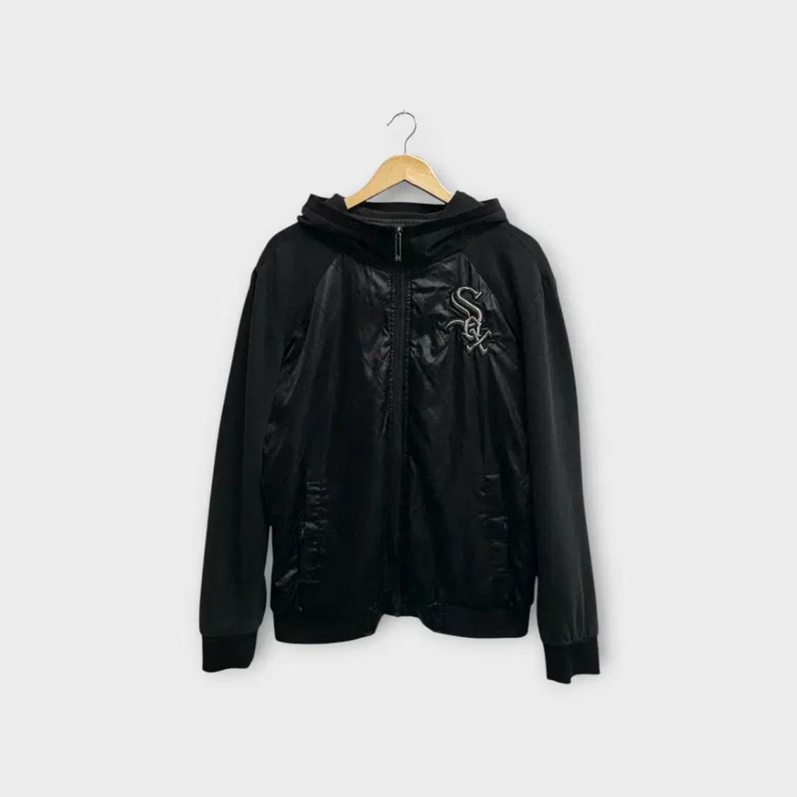 MLB 화이트삭스 유광블랙 후드 점퍼자켓 L 상품이미지1