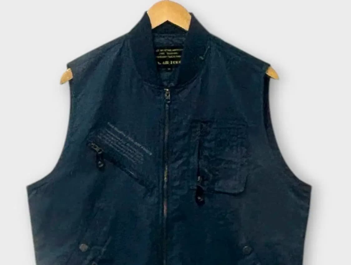 U.S. AIR FORCE 네이비 남성 베스트 조끼 M 상품이미지2
