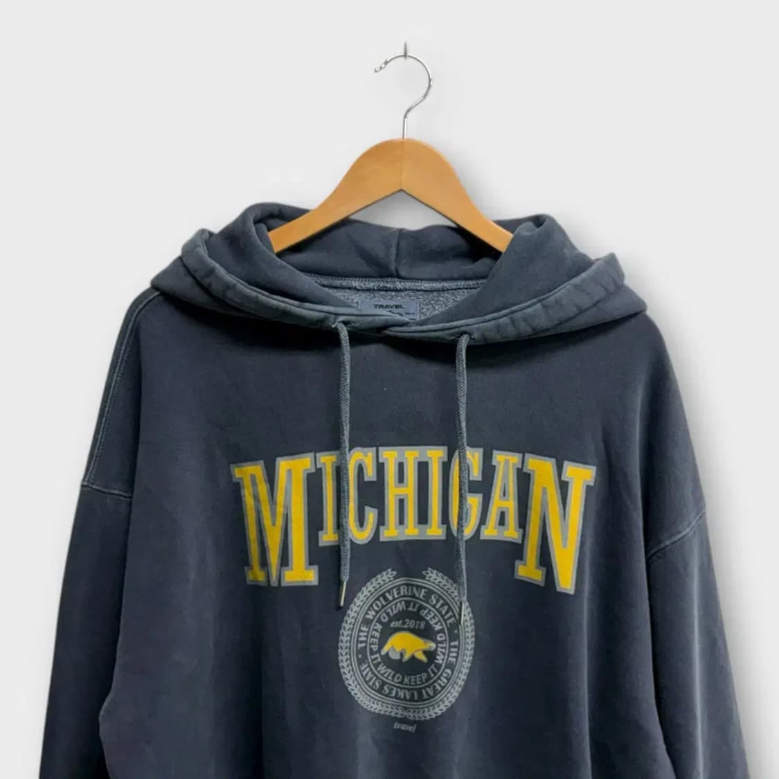 미시간 울버린 피그먼트 후드티 M 상품이미지2