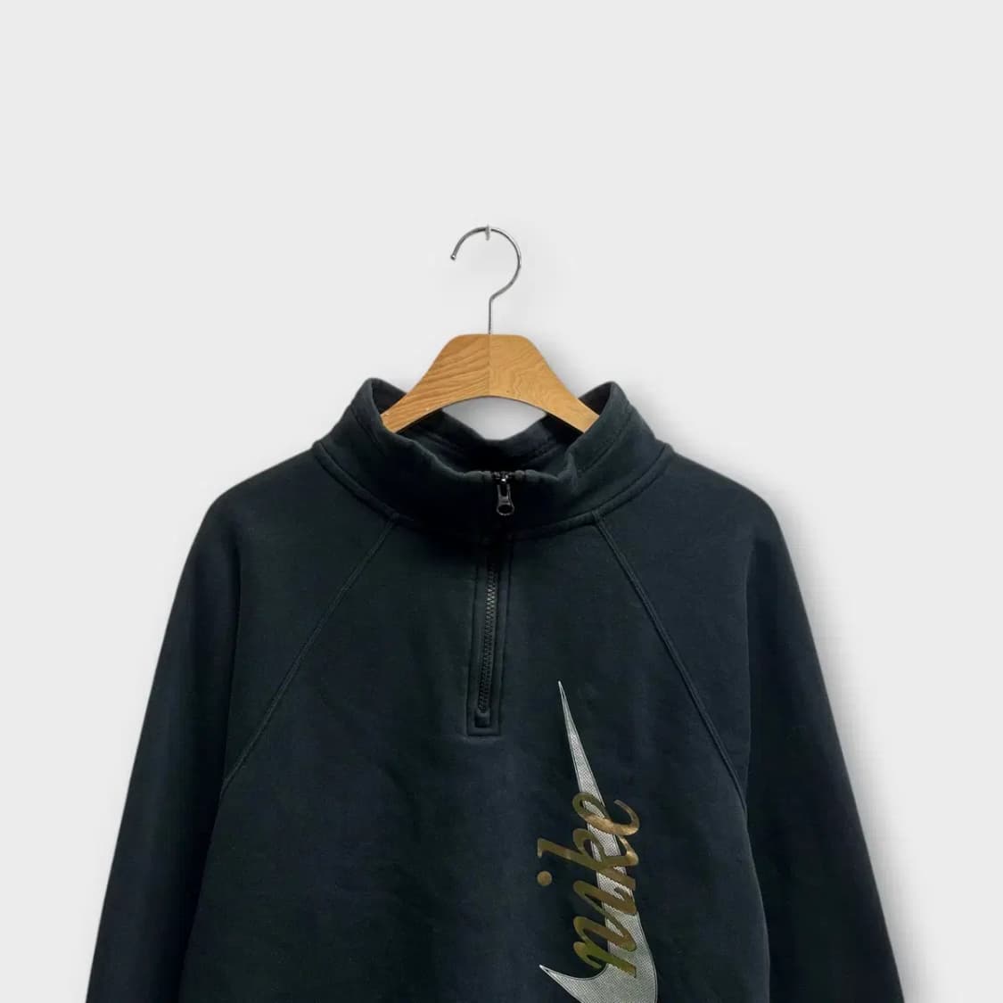 나이키 스우시 반집업 크롭 맨투맨 S 상품이미지3