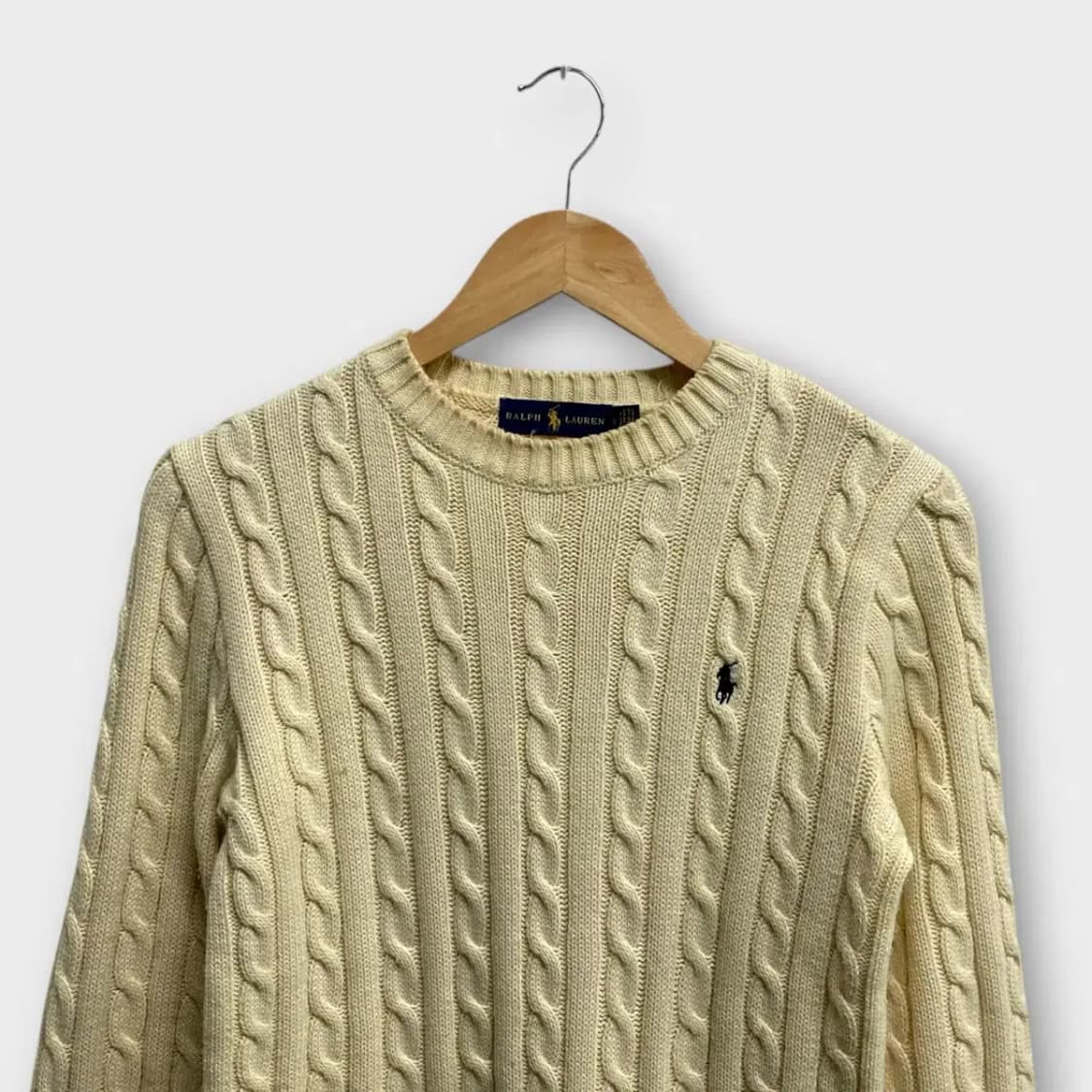 폴로 랄프로렌 케이블 아이보리 니트 S 상품이미지2