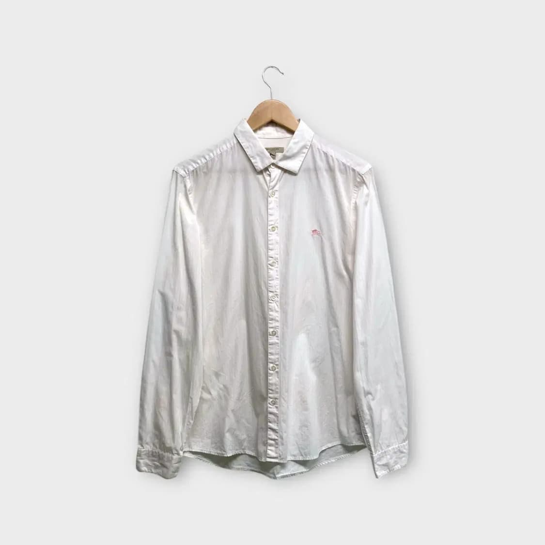 버버리 심플 화이트 셔츠 M 상품이미지1