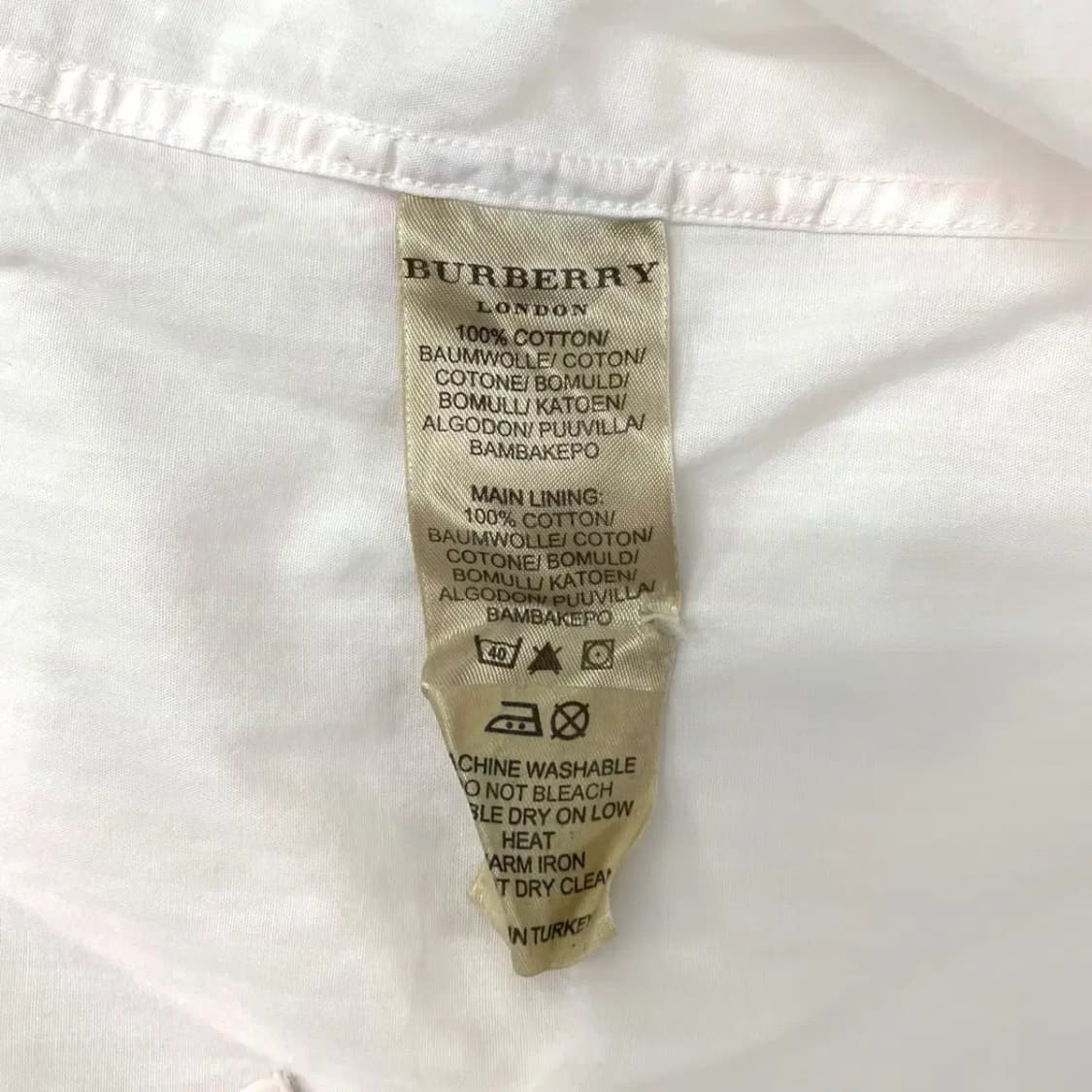 버버리 심플 화이트 셔츠 M 상품이미지5