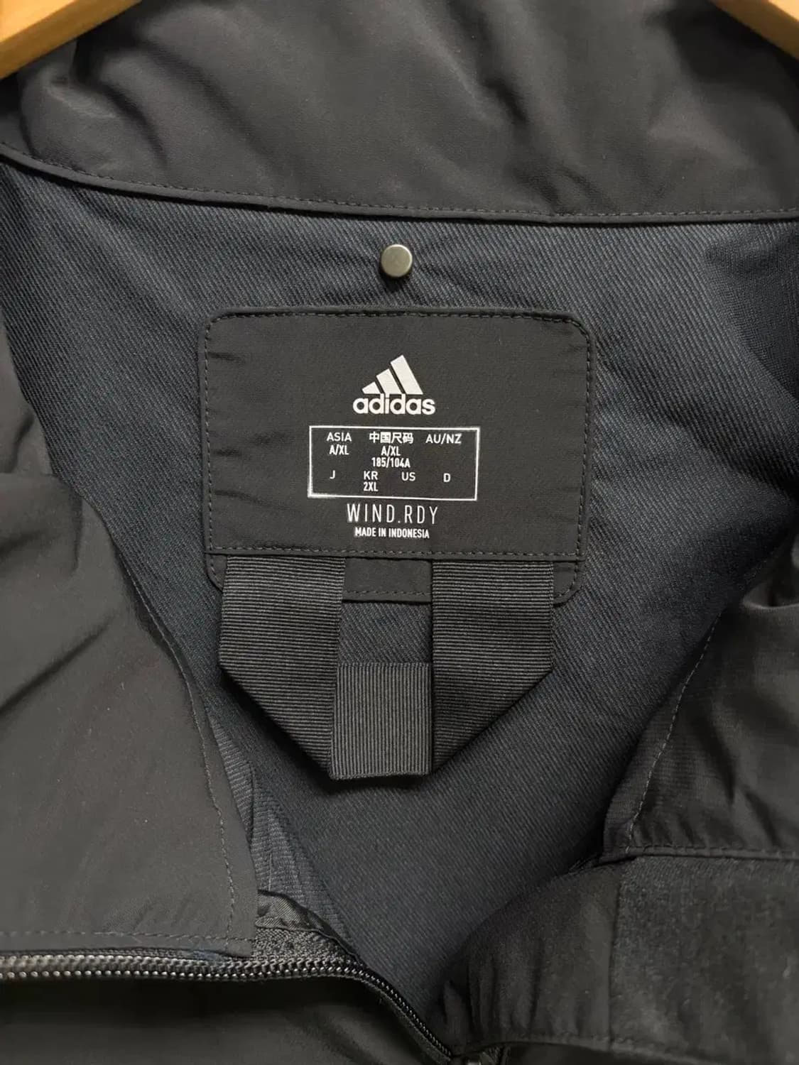 아디다스 블랙 후드 롱 바람막이 2XL 상품이미지6