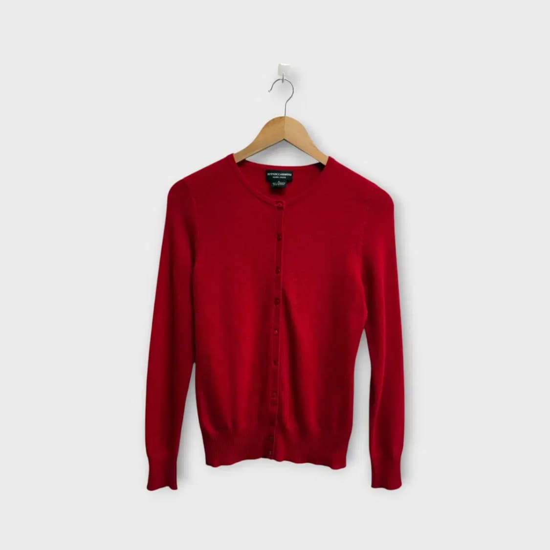 Sutton Cashmere 캐시미어 가디건 레드 상품이미지1