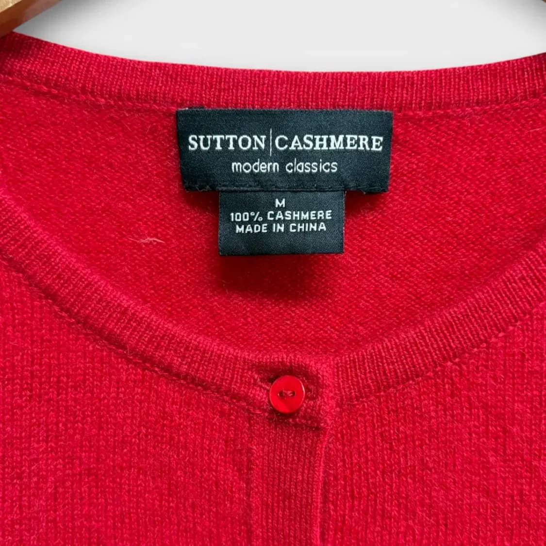 Sutton Cashmere 캐시미어 가디건 레드 상품이미지4