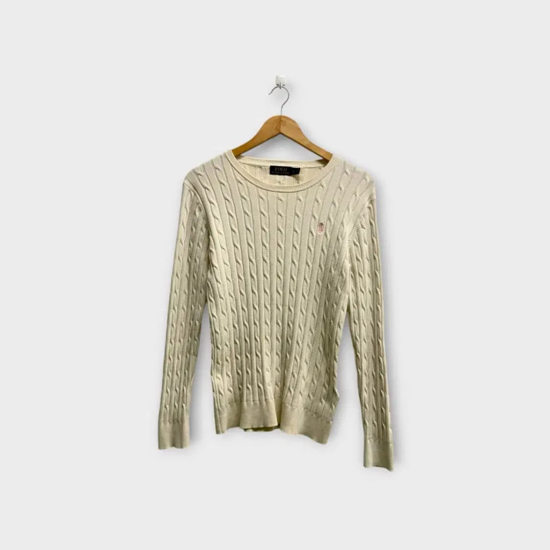 폴로 랄프로렌 케이블 아이보리 니트 L 상품이미지1