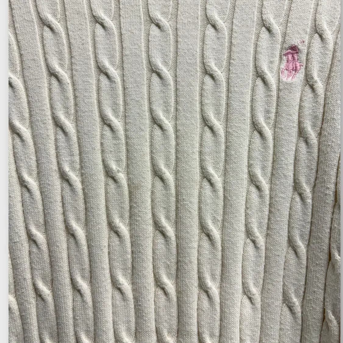 폴로 랄프로렌 케이블 아이보리 니트 L 상품이미지4