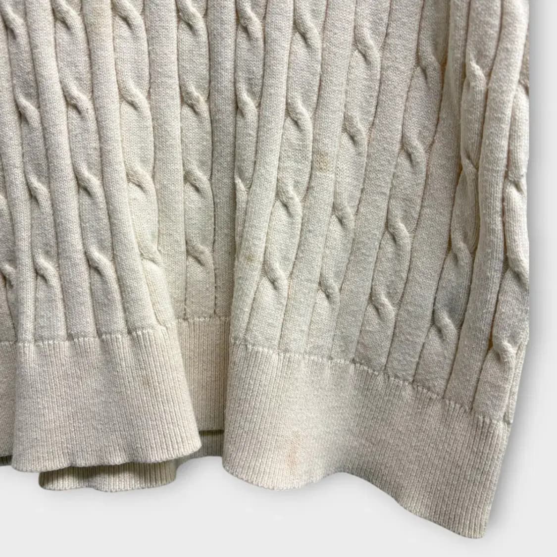 폴로 랄프로렌 케이블 아이보리 니트 L 상품이미지5