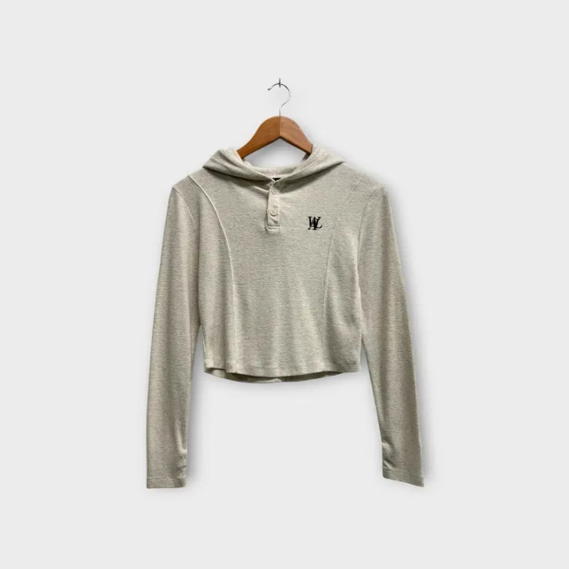 우알롱 Signature 크롭 후드티 S 상품이미지1