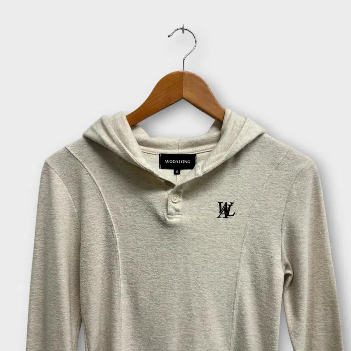 우알롱 Signature 크롭 후드티 S 상품이미지4