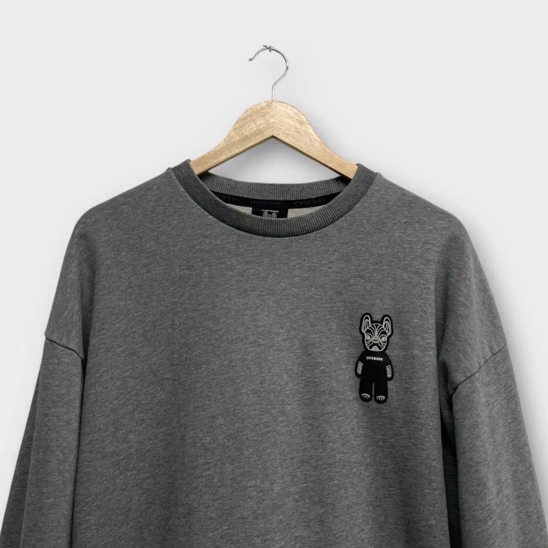 라이프워크 라독 그레이 맨투맨 L 상품이미지2