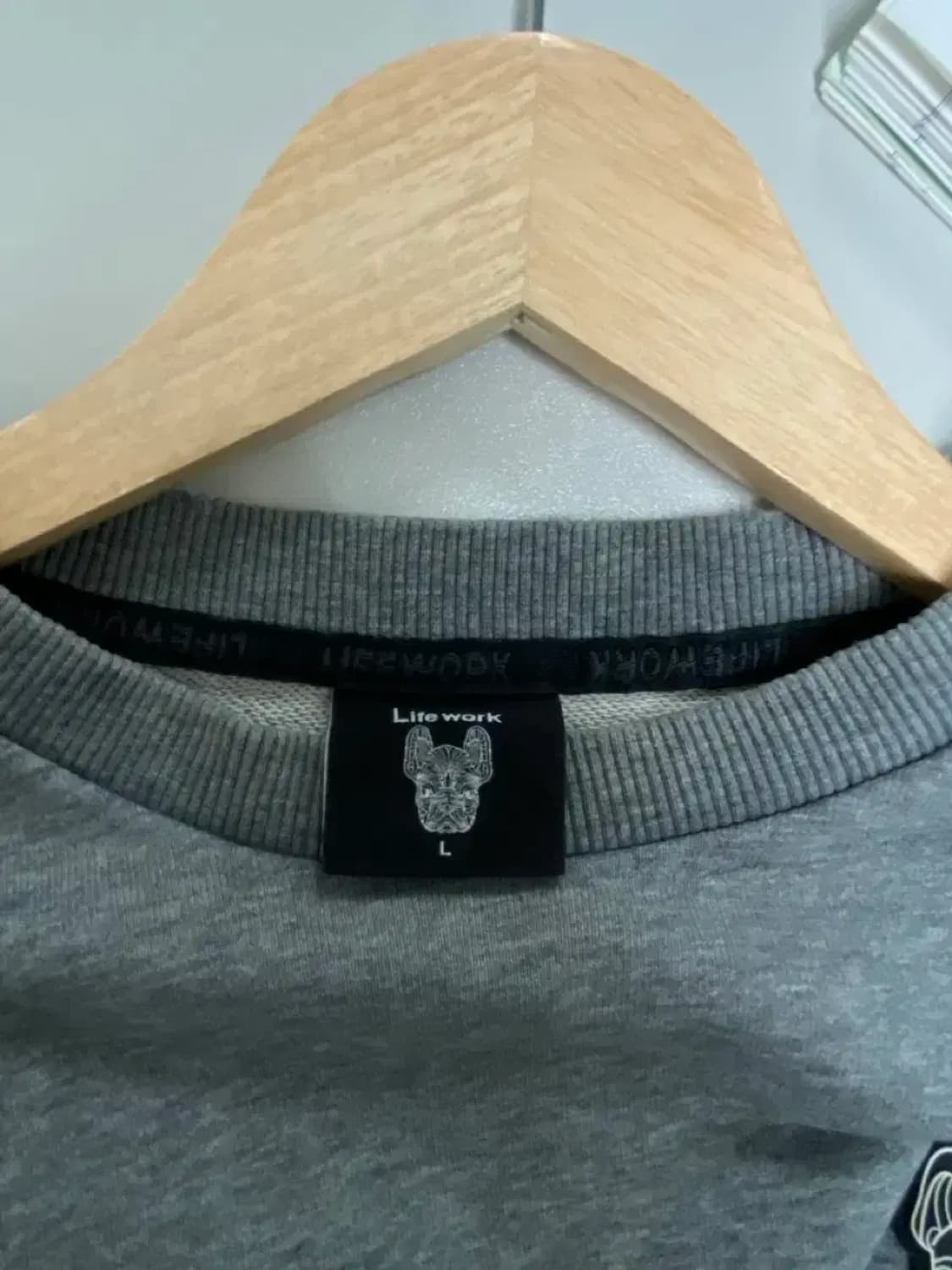 라이프워크 라독 그레이 맨투맨 L 상품이미지6