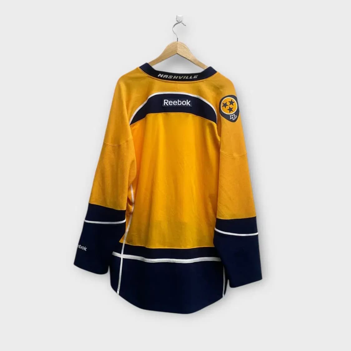 리복 NHL하키 져지 옐로우 네이비 L 상품이미지3