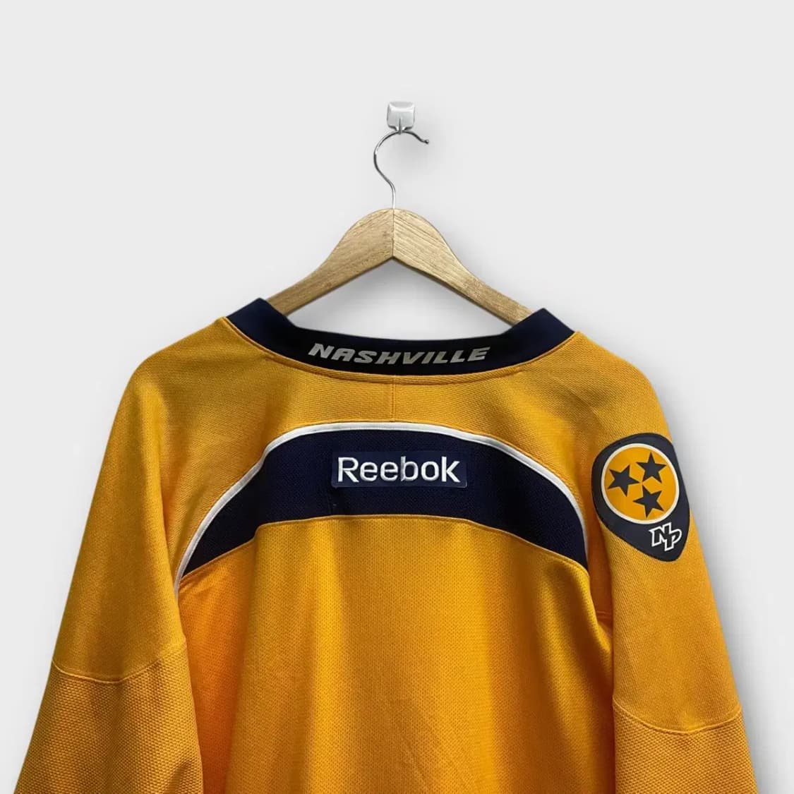 리복 NHL하키 져지 옐로우 네이비 L 상품이미지4