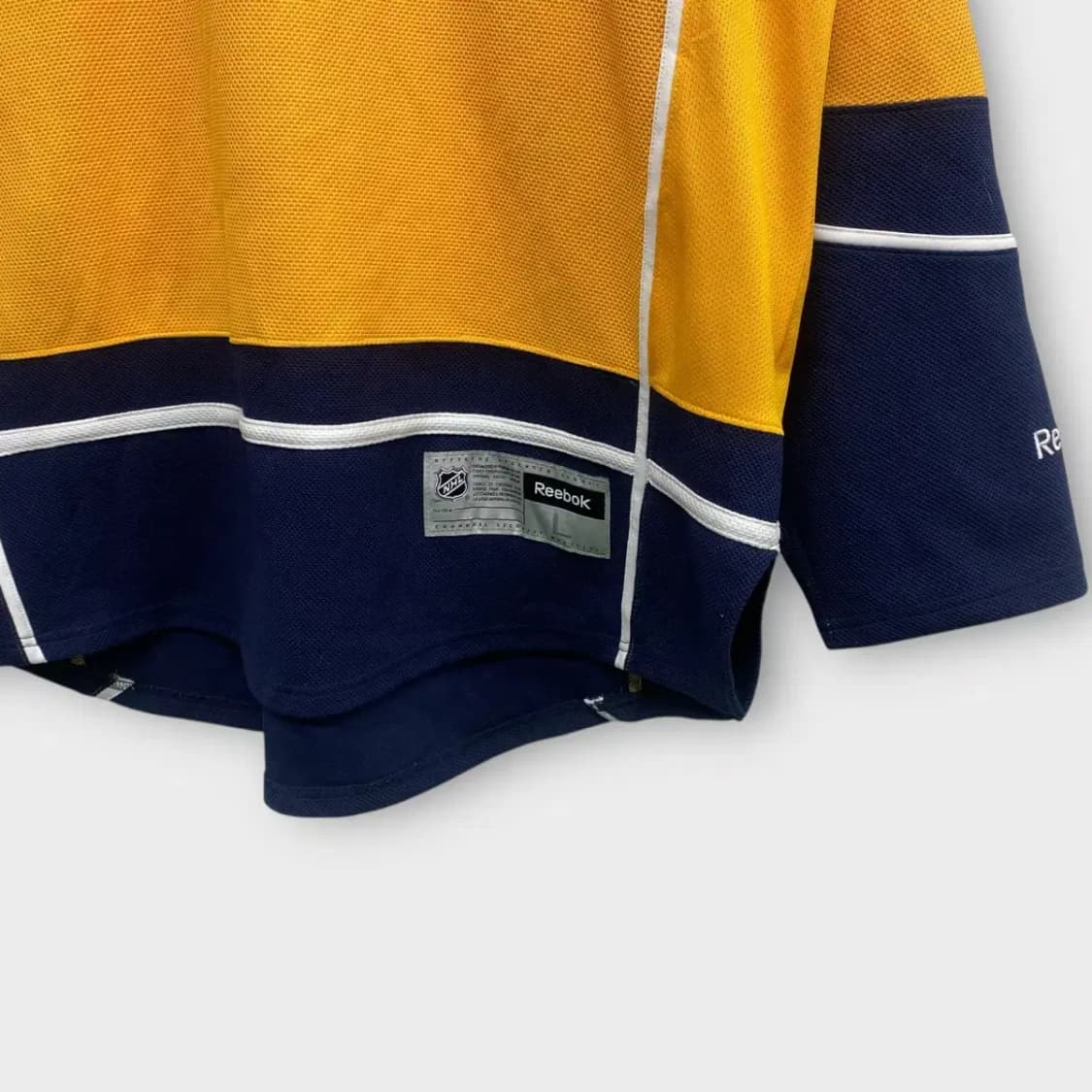 리복 NHL하키 져지 옐로우 네이비 L 상품이미지5