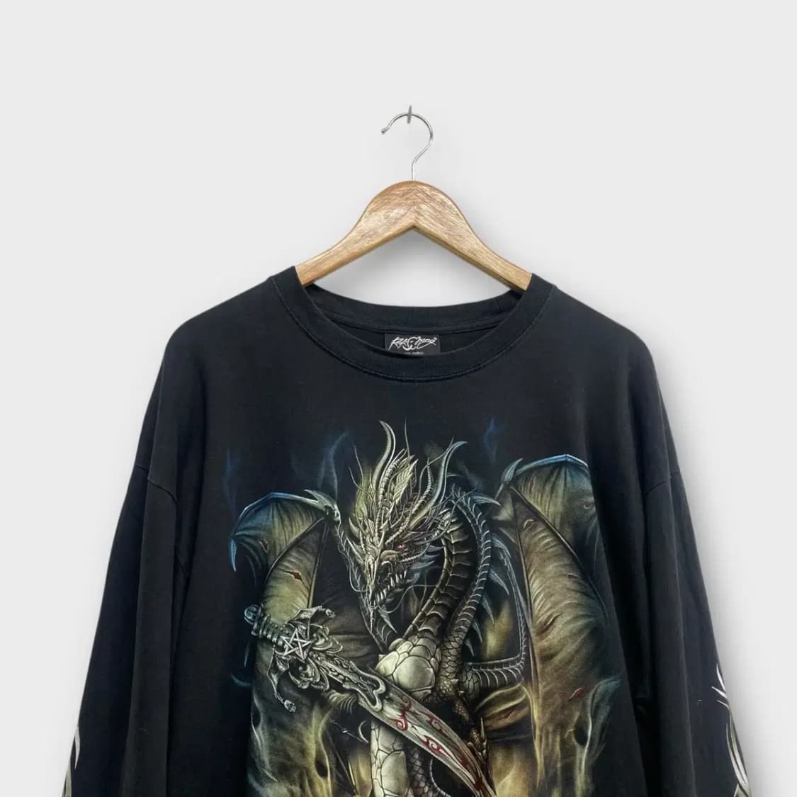 Rock Chang 드래곤 프린팅 티셔츠 L 상품이미지2