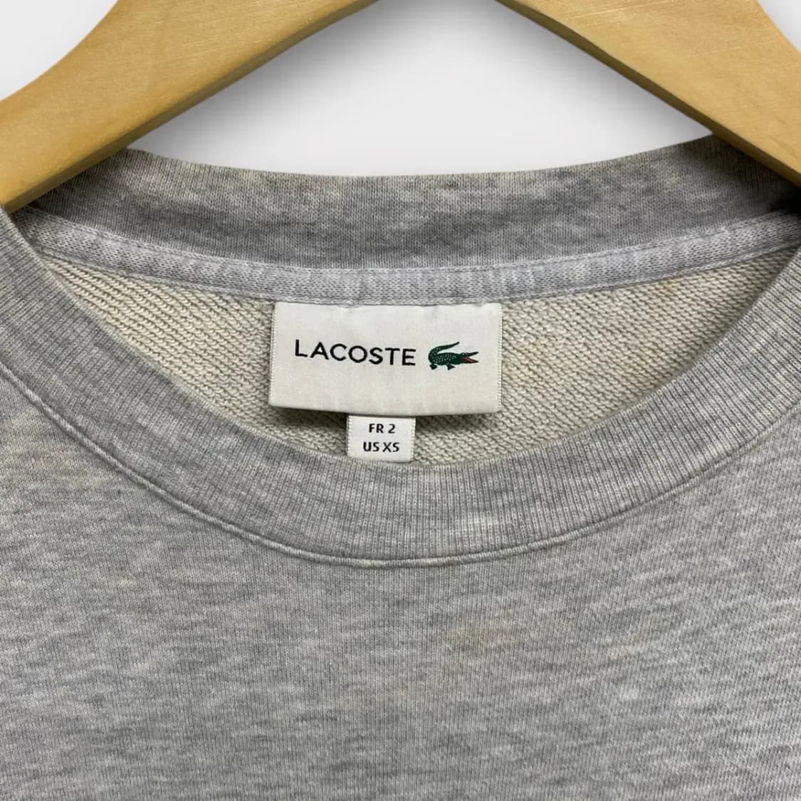 라코스테 그레이 빅로고 맨투맨 S 상품이미지4