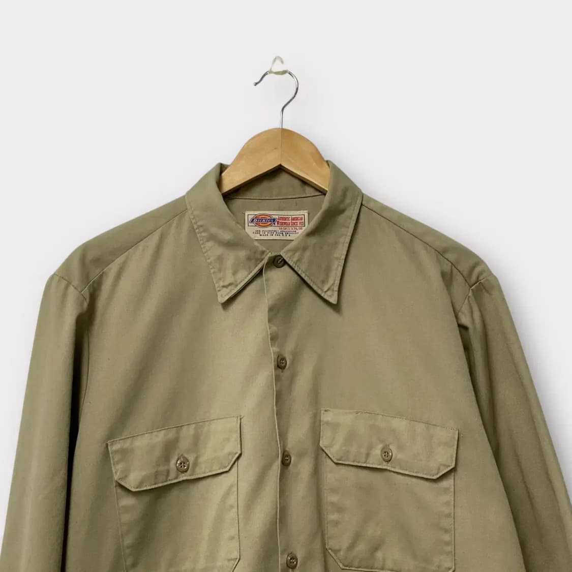 디키즈 베이지 워크셔츠 L-XL 상품이미지2