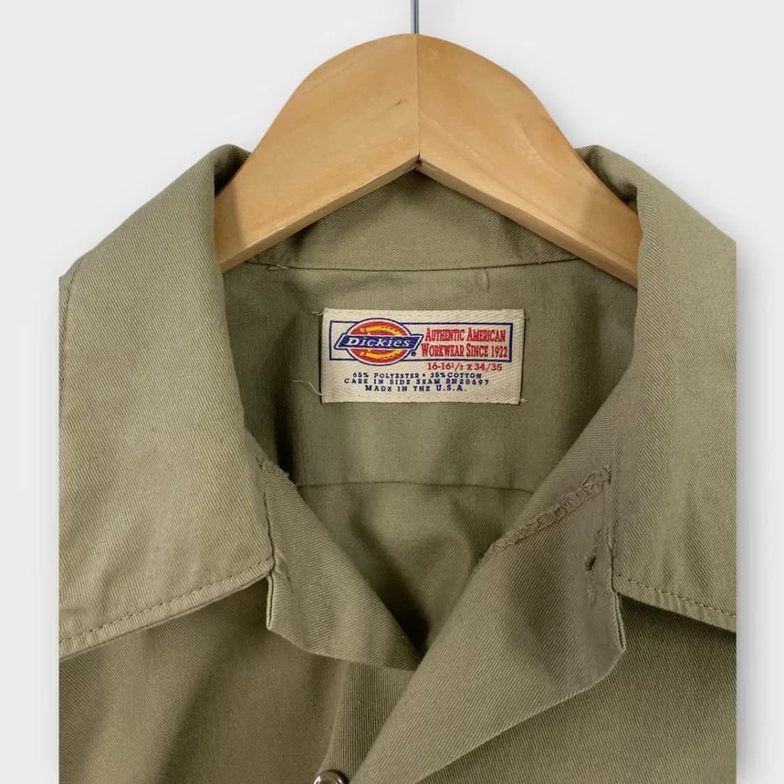 디키즈 베이지 워크셔츠 L-XL 상품이미지3