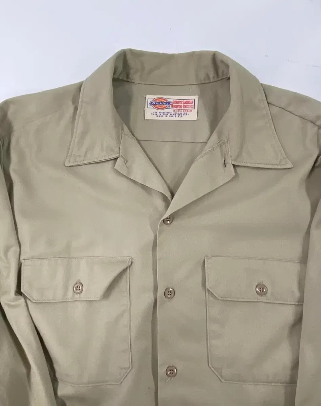 디키즈 베이지 워크셔츠 L-XL 상품이미지4