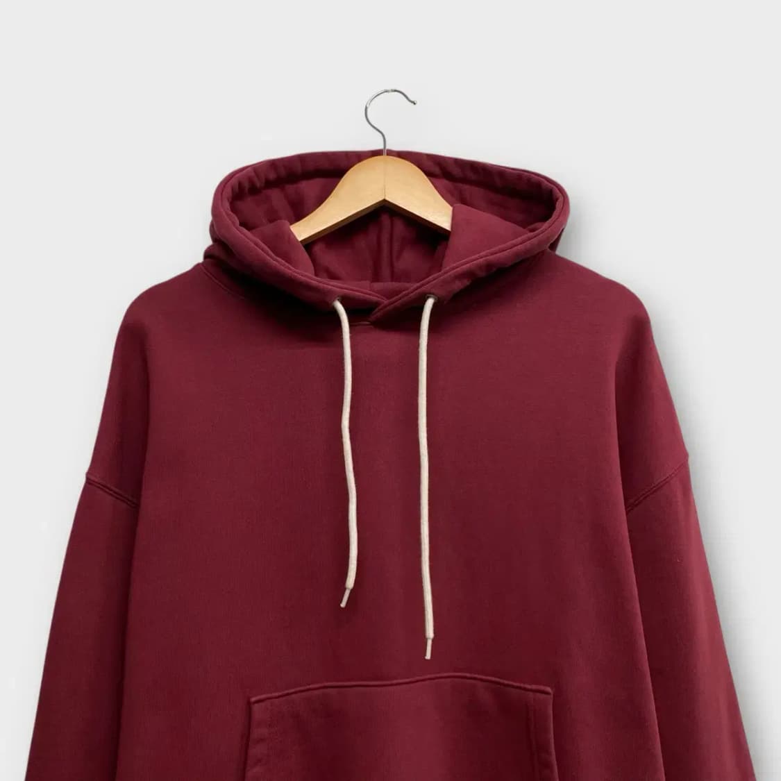 소버먼트 버건디색 후드티 M-L 상품이미지2