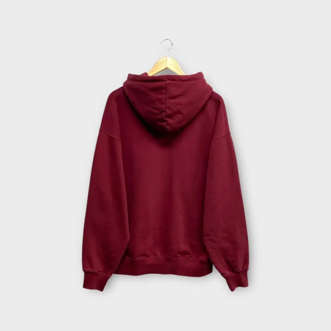 소버먼트 버건디색 후드티 M-L 상품이미지3